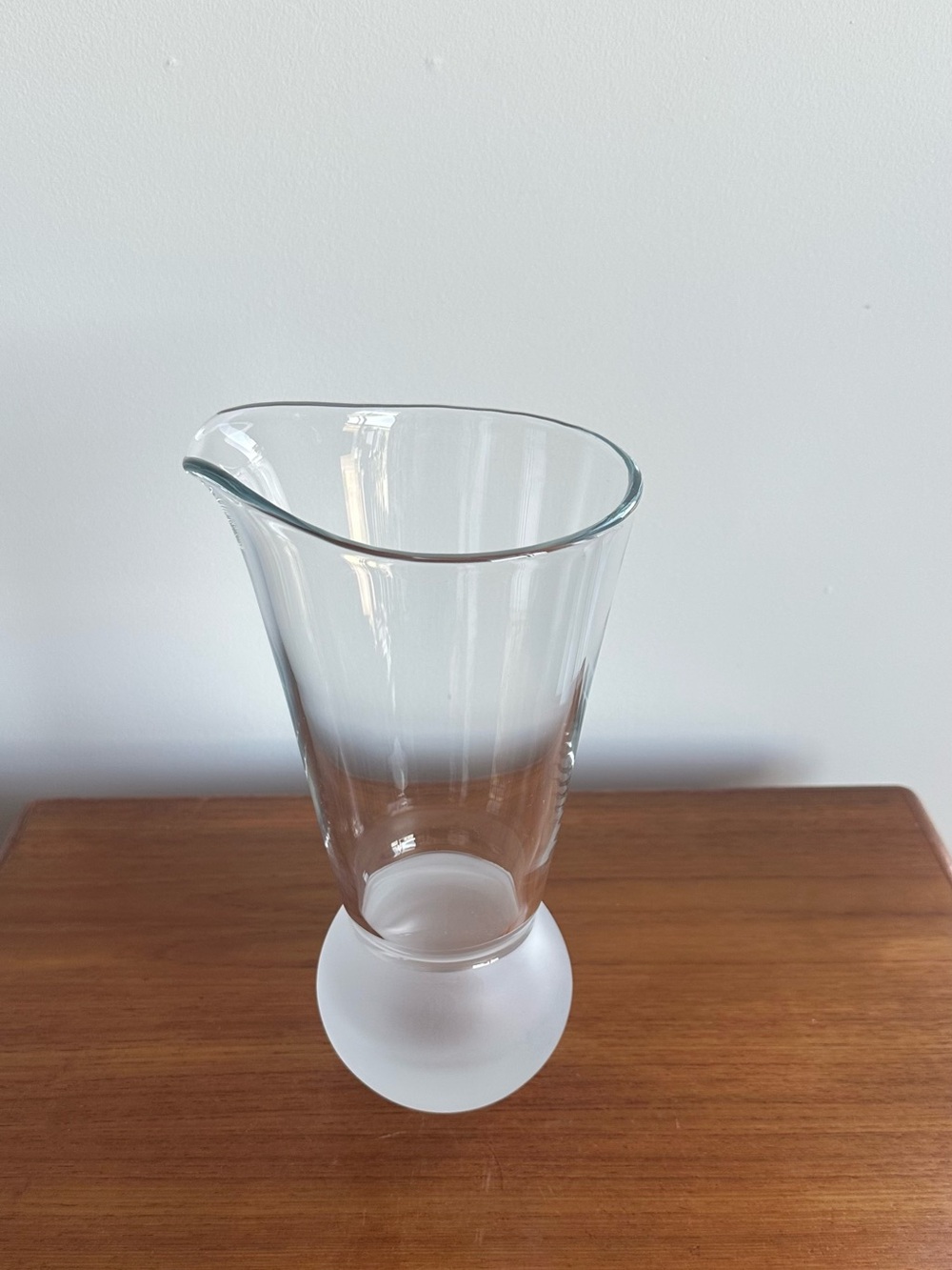 Kate Spade x Lenox Heavy Glass Pitcher - Frosted Base - Cocktail Pitcher
